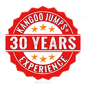 Kangoo Jumps 30 years experience badge
