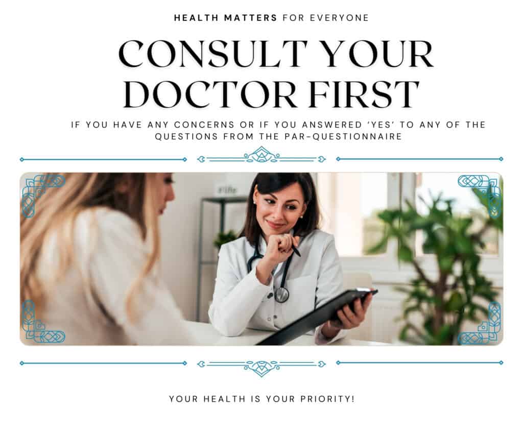 Doctor consultation advice for health concerns.